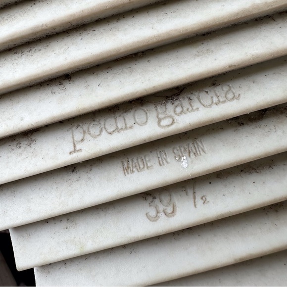 Pedro Garcia Metallic Leather Flat Low Heel Open Toe Sandals - Picture 12 of 16